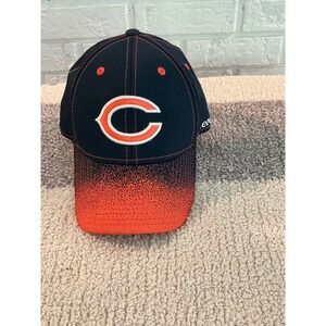Reebok Chicago Bears Hat Mens S/M Navy Blue Excellent NFL Onfield Gradient Cap